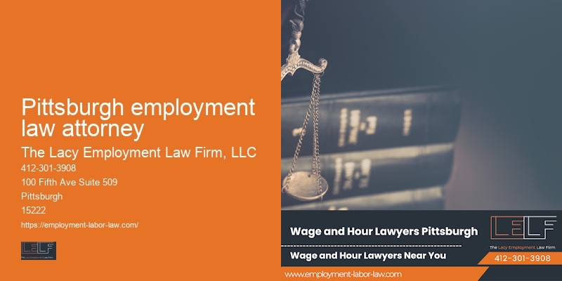 Wrongful termination law firm Pittsburgh employment law attorney