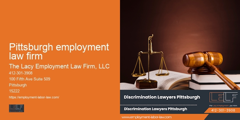 Pittsburgh employment law firm workplace discrimination attorney