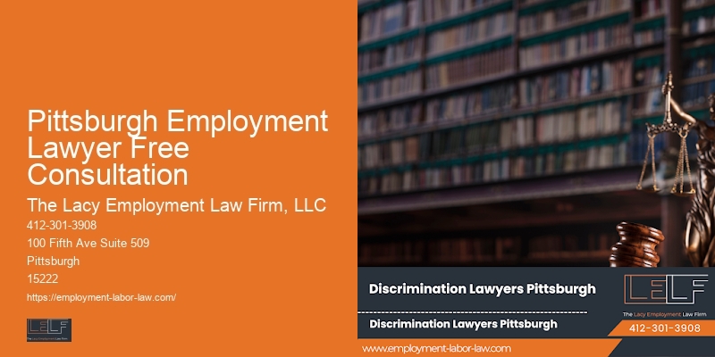 Advocate for Workplace Rights in Pittsburgh Employment Lawyer Free Consultation