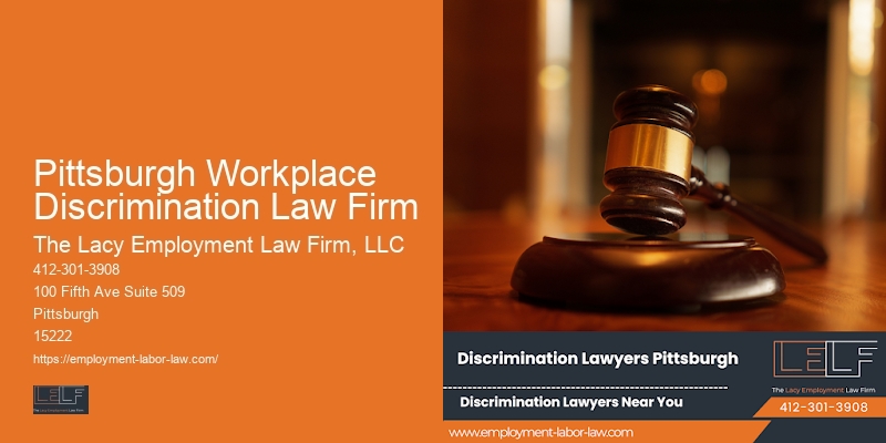 Legal services for Pittsburgh Workplace Discrimination Law Firm workers