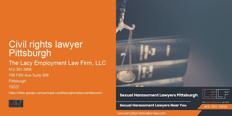 Civil rights lawyer Pittsburgh Employment Law Representation