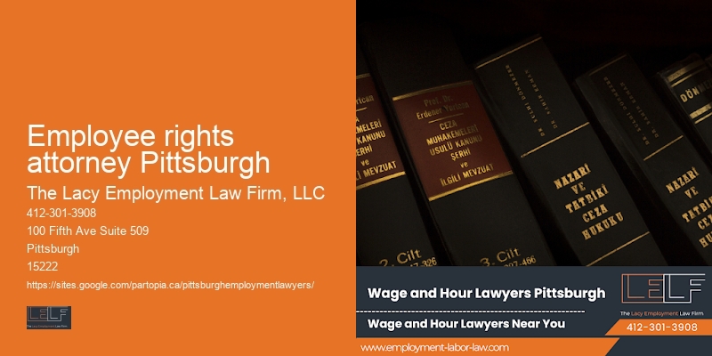 Workplace discrimination law firm Employee rights attorney Pittsburgh