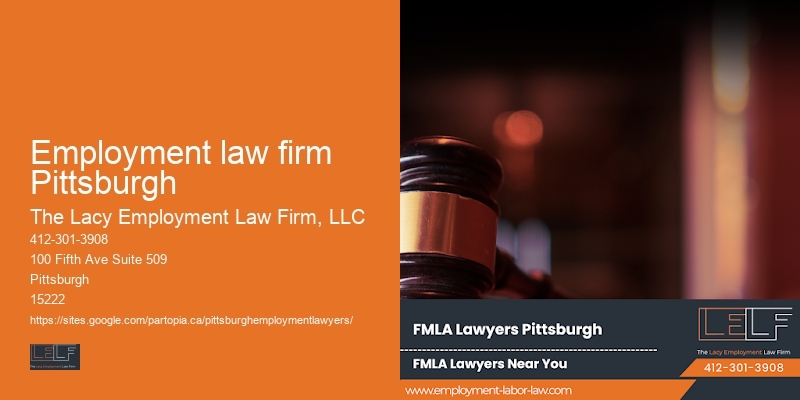 Employment law firm Pittsburgh Lawyer for Workplace Retaliation Issues