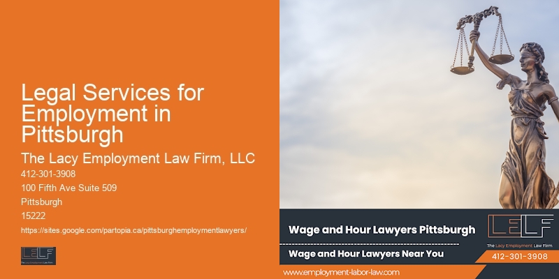 Legal Services for Employment in Pittsburgh wrongful dismissal lawyer