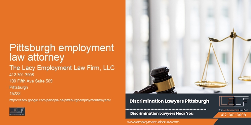 Pittsburgh employment law attorney Workplace Legal Issues