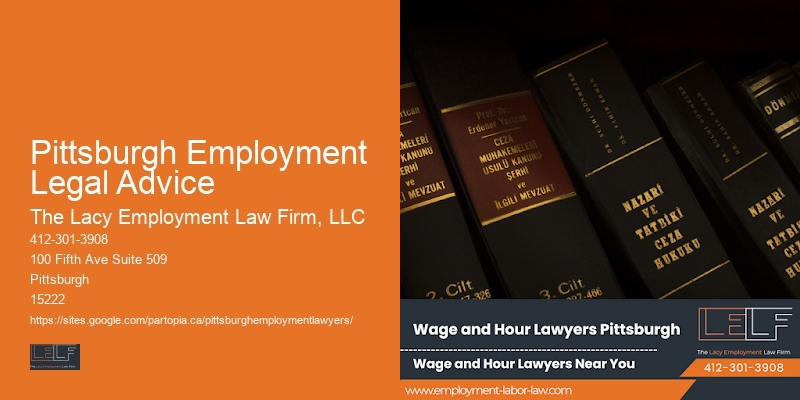 Pittsburgh Employment Legal Advice Employment Legal Help