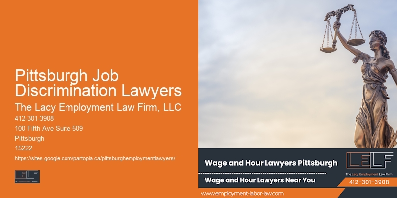 Legal defense for employment disputes Pittsburgh Job Discrimination Lawyers