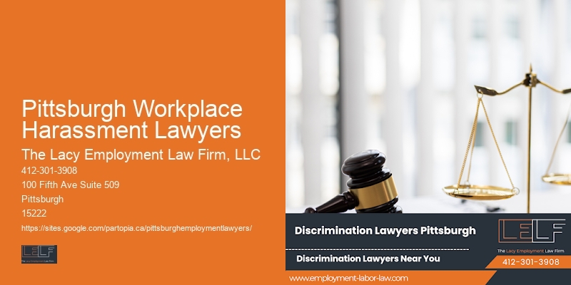 Gender discrimination legal advisor Pittsburgh Workplace Harassment Lawyers
