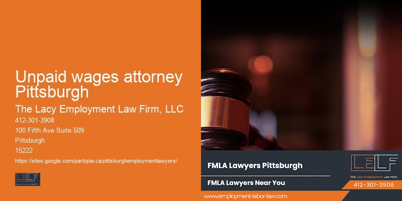 Unpaid wages attorney Pittsburgh unpaid wages lawyer
