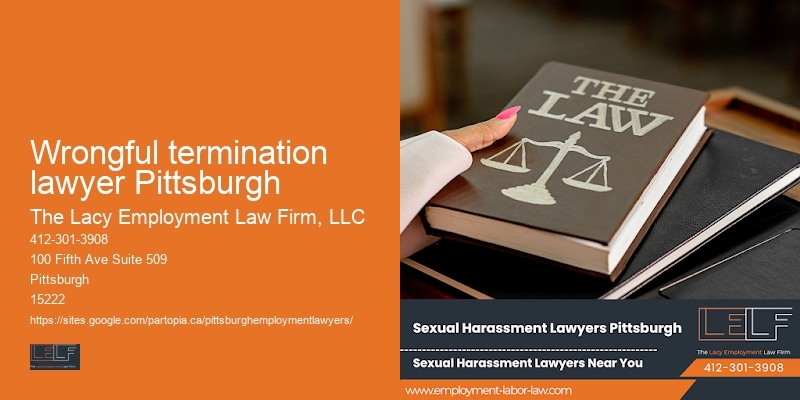 Wrongful termination lawyer Pittsburgh Lawyer for Workplace Harassment Cases