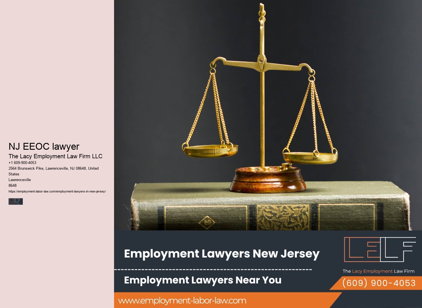 Employment Law Attorney NJ Rates
