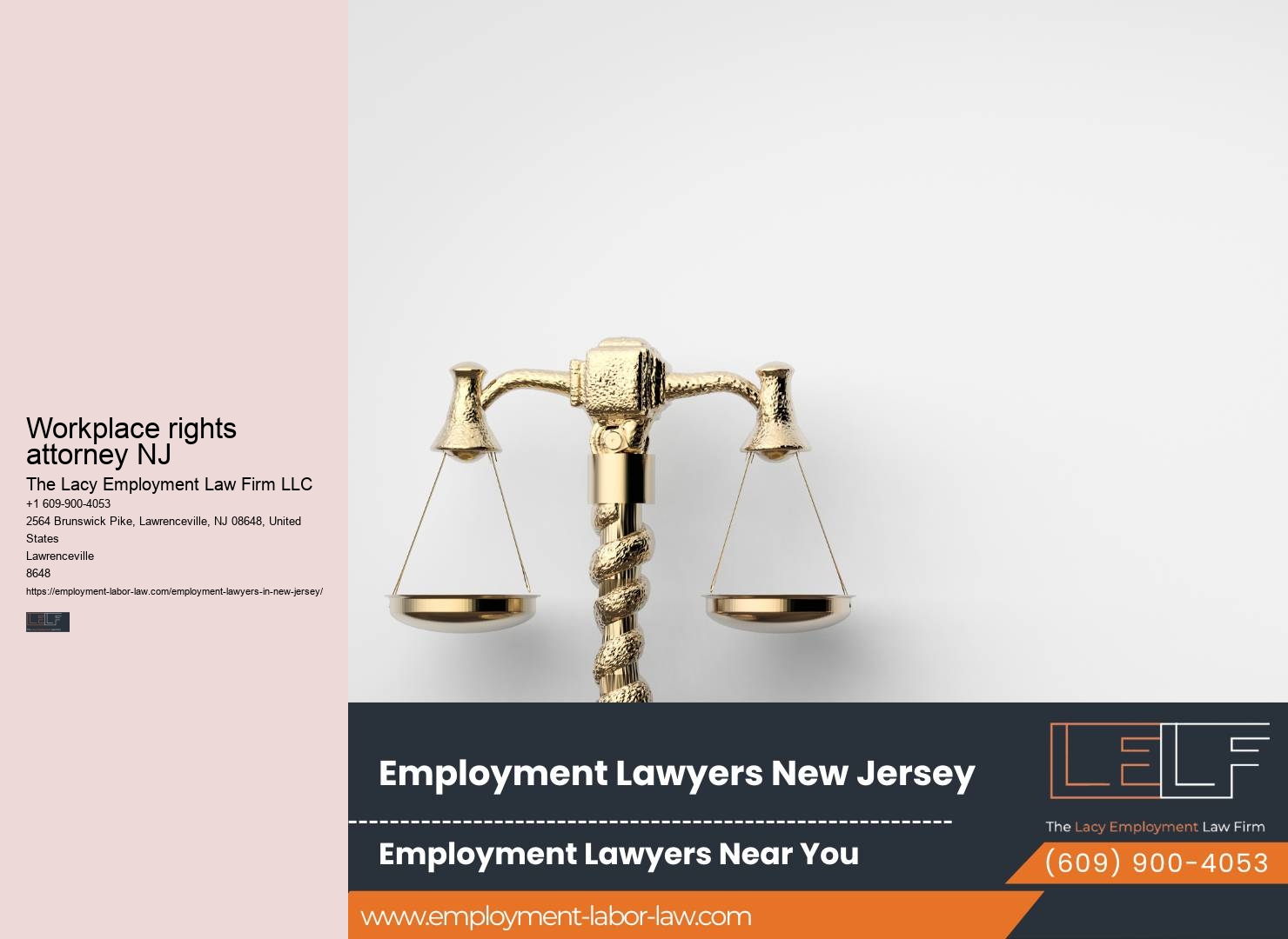 Employment Law Attorney NJ Consultation Rate