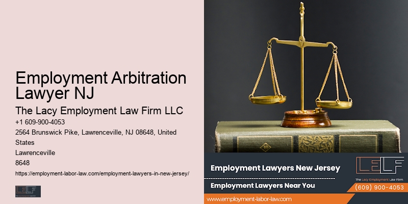 Employment Arbitration Lawyer NJ Job Termination Expert