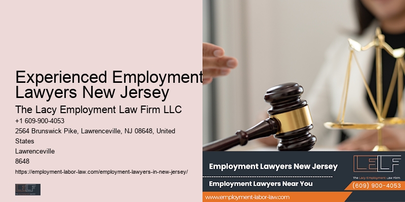 Experienced Employment Lawyers New Jersey Job Rights Legal Consultation