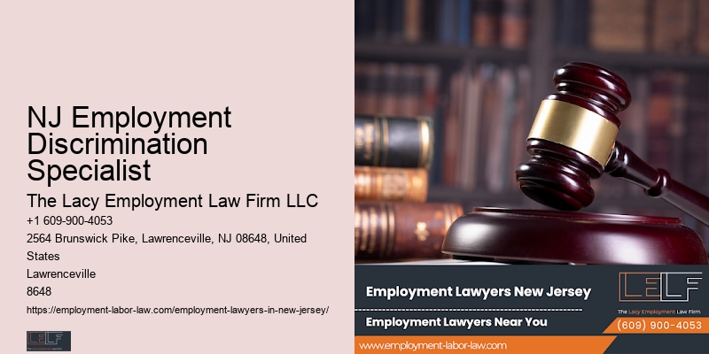 NJ Employment Discrimination Specialist Workplace Fairness Lawyer