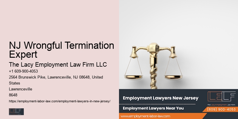 NJ Wrongful Termination Expert Employment Law Representation
