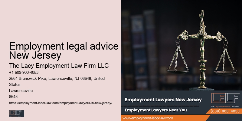 Employment legal advice New Jersey employment attorney services