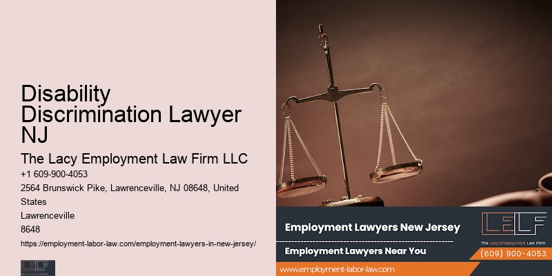 Workplace Harassment Attorney Disability Discrimination Lawyer NJ