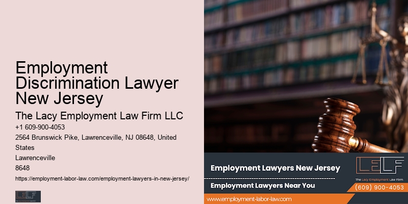 Employment Discrimination Lawyer New Jersey Workplace Legal Advice