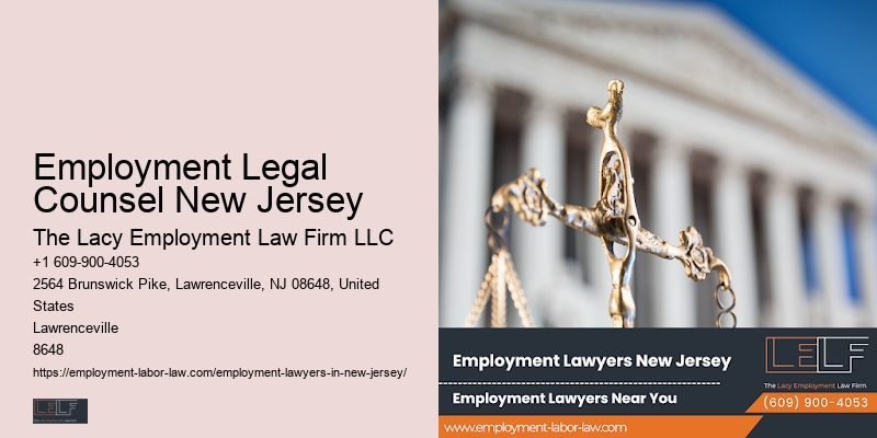 Employment Legal Counsel New Jersey Employment Legal Representation