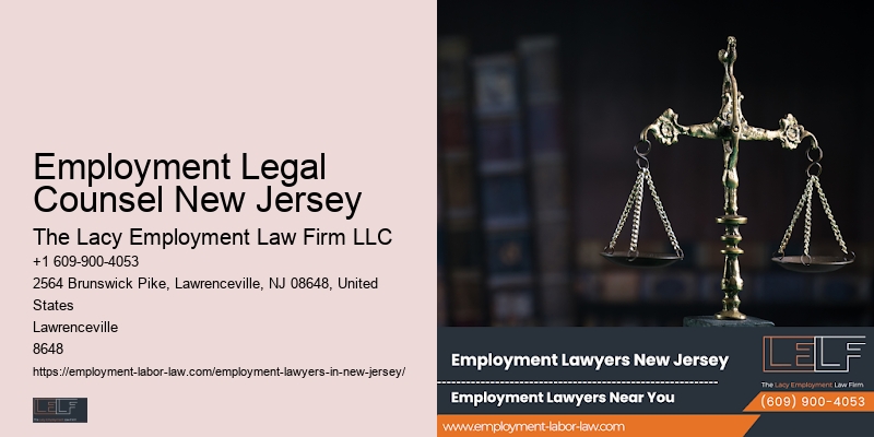 Employment Legal Counsel New Jersey Employment Law Counsel
