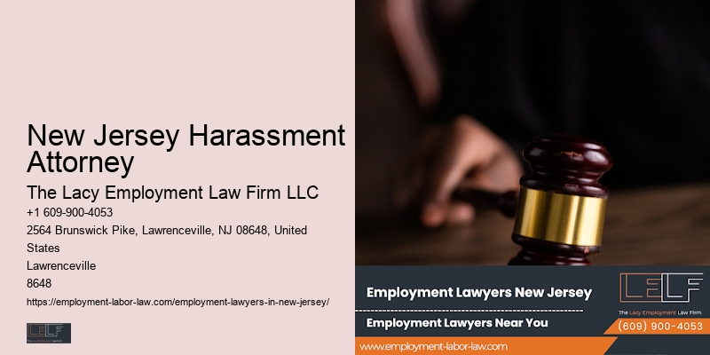 New Jersey Harassment Attorney Workplace Agreement Lawyer