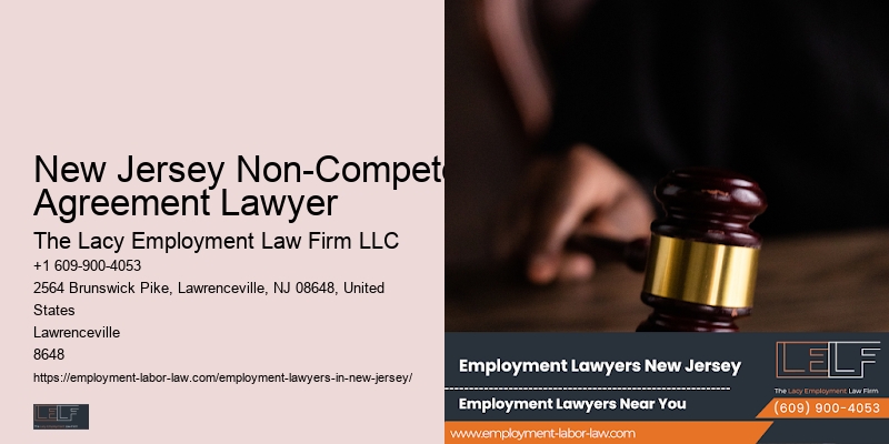 Wrongful Termination Lawyer New Jersey Non-Compete Agreement Lawyer PA