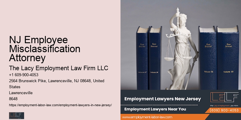 NJ Employee Misclassification Attorney Anti-Discrimination Lawyer