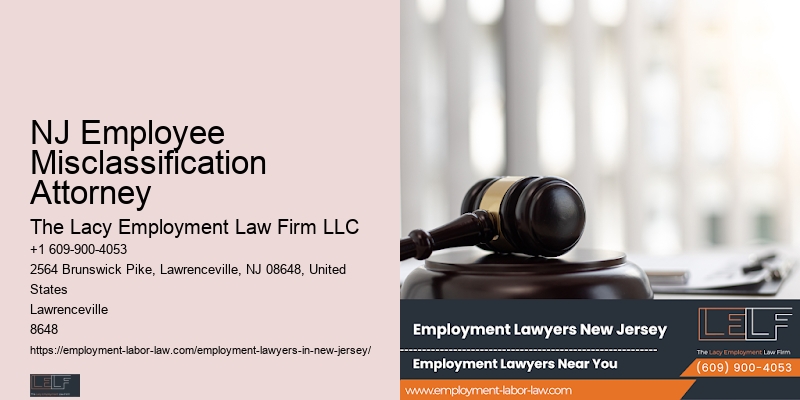 Retaliation Attorney NJ Employee Misclassification Attorney
