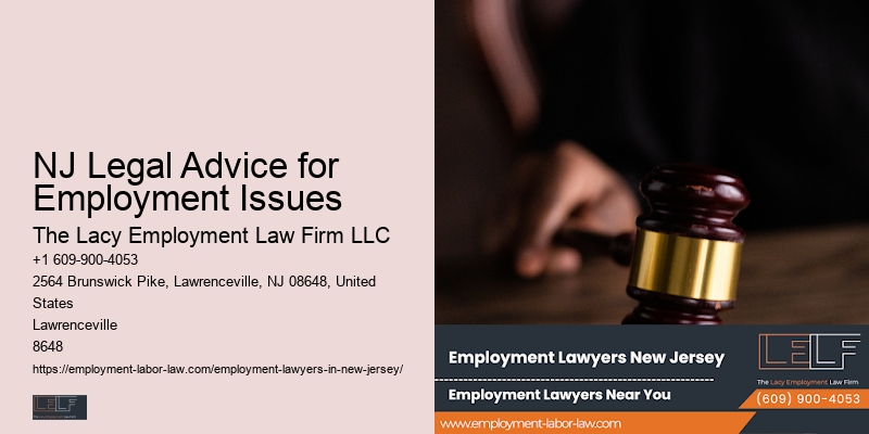 NJ Legal Advice for Employment Issues Employment Rights Attorney
