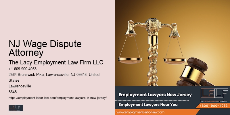 Employment Law Firm NJ Wage Dispute Attorney