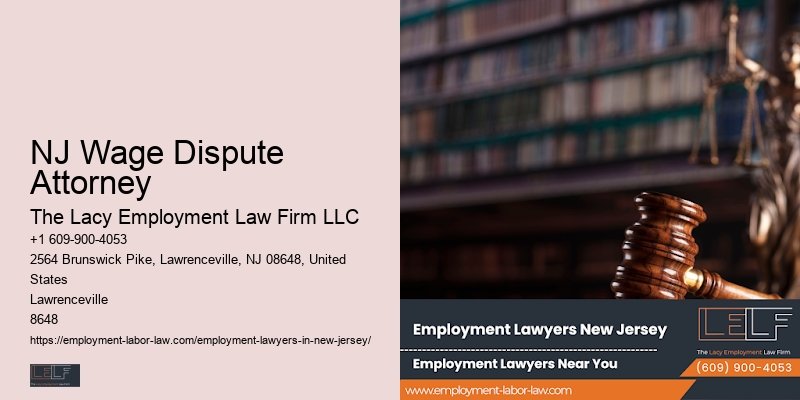 Union Employee Lawyer NJ Wage Dispute Attorney