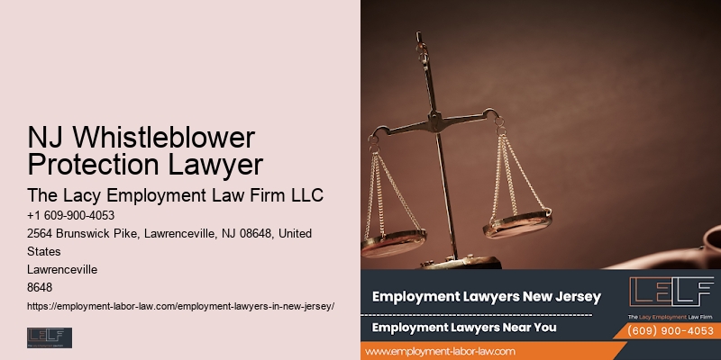 NJ Whistleblower Protection Lawyer Employee Rights Attorney