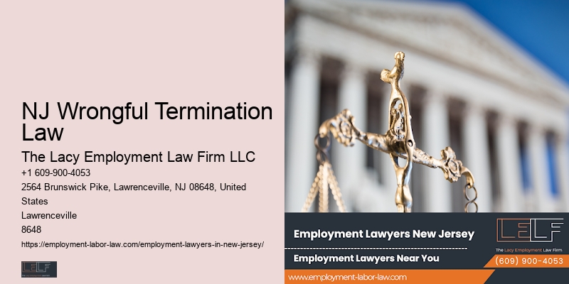Employment Law Expert NJ Wrongful Termination Law