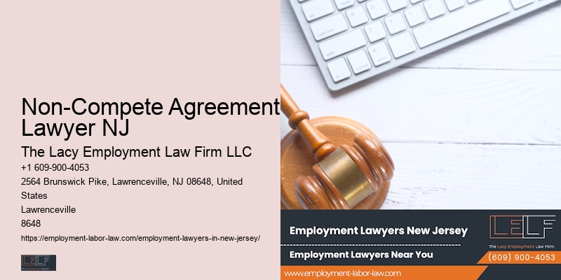 Employment Attorney Non-Compete Agreement Lawyer NJ for Harassment Cases