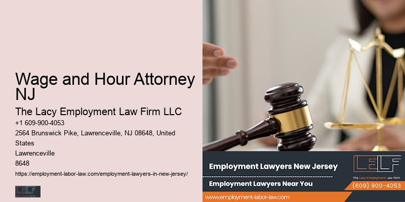 Wage and Hour Attorney NJ Attorney for Workplace Rights