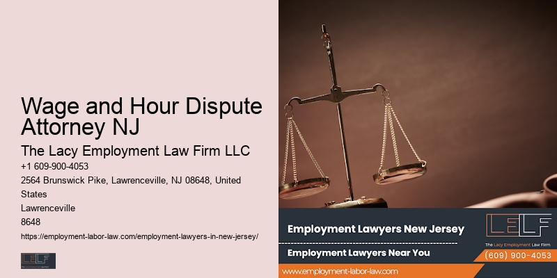 Non-Compete Contract Lawyer Wage and Hour Dispute Attorney NJ