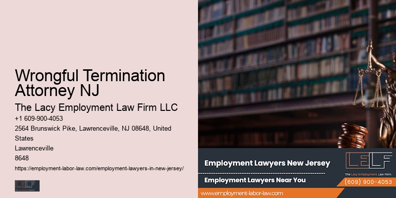 Wrongful Termination Attorney NJ Workplace Harassment Attorney