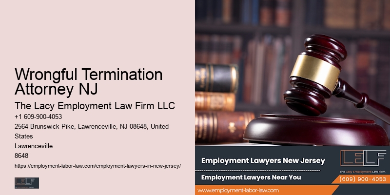 Wrongful Termination Attorney NJ Employment Law Litigation Attorney
