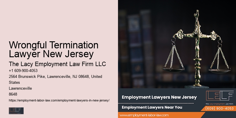 Wrongful Termination Lawyer New Jersey Employment Attorney Services