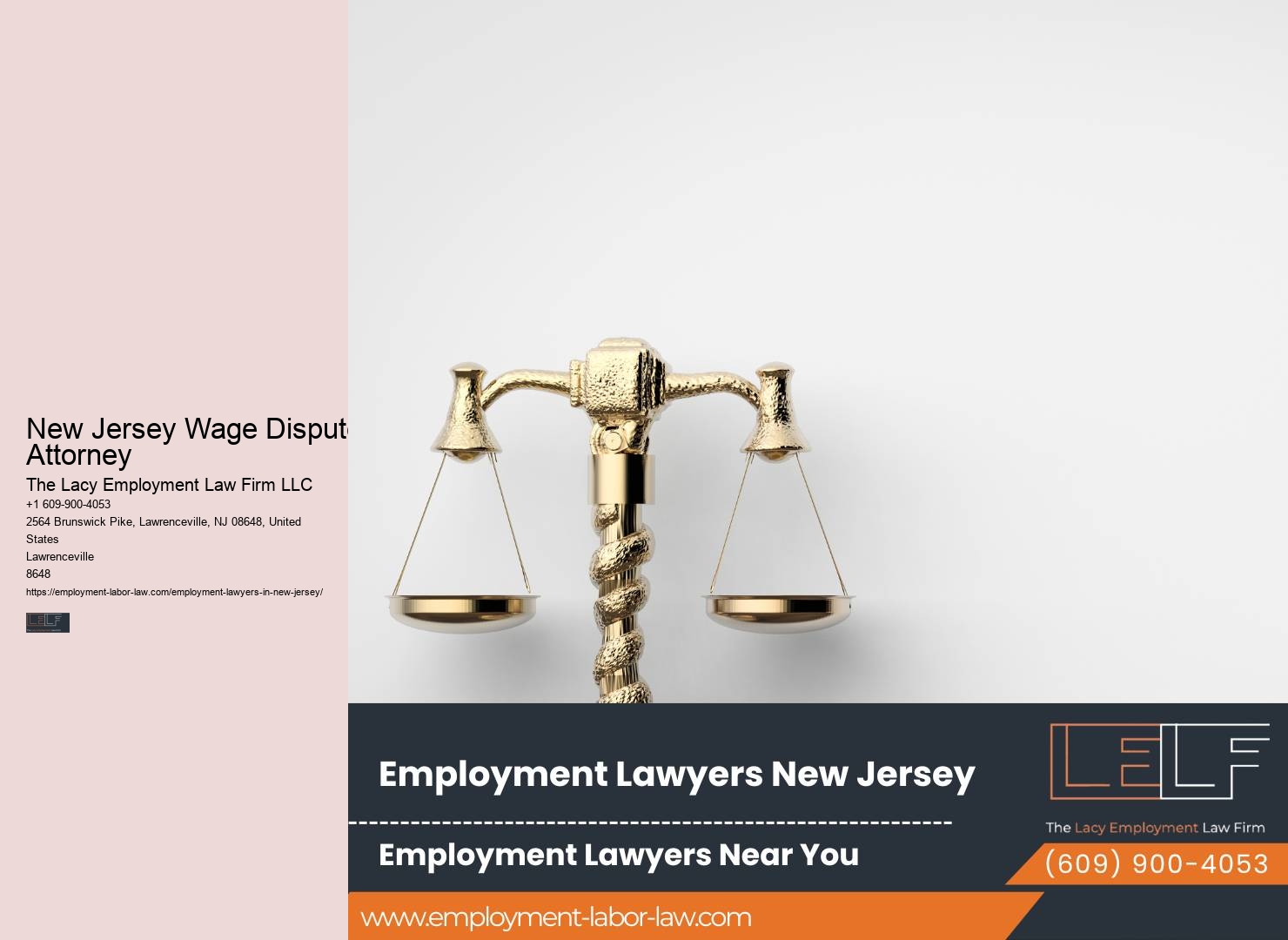 NJ Job Discrimination Legal Assistance