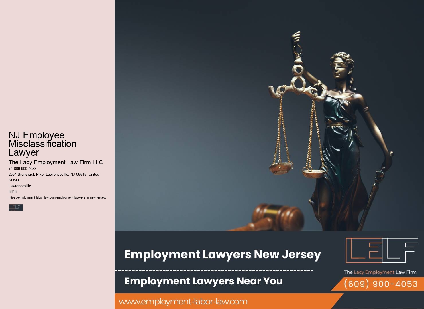 NJ Employee Misclassification Lawyer Unpaid Wages Attorney