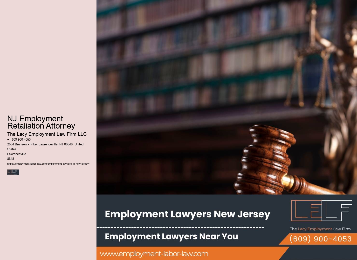 NJ Employment Retaliation Attorney Workplace Lawyer Services