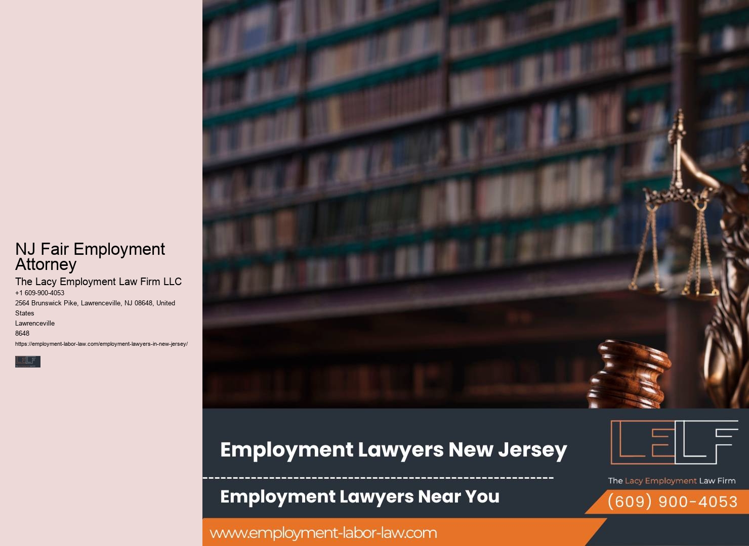 NJ Wrongful Termination Lawyer