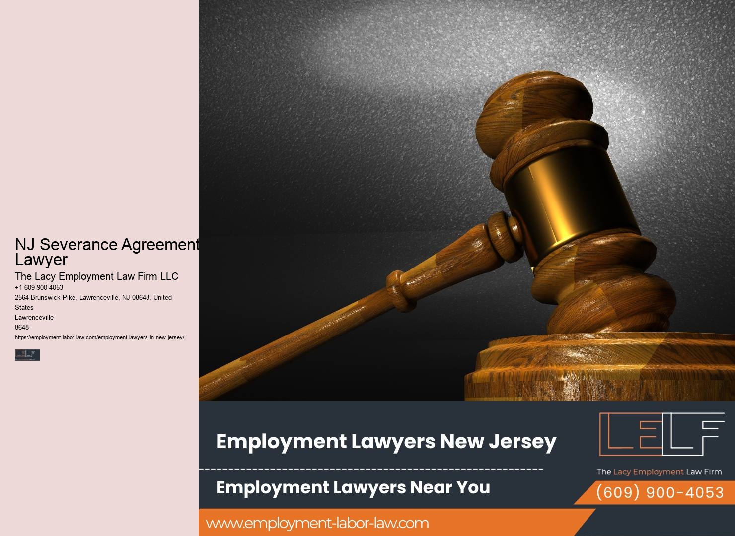 NJ Severance Agreement Lawyer Employment Representation