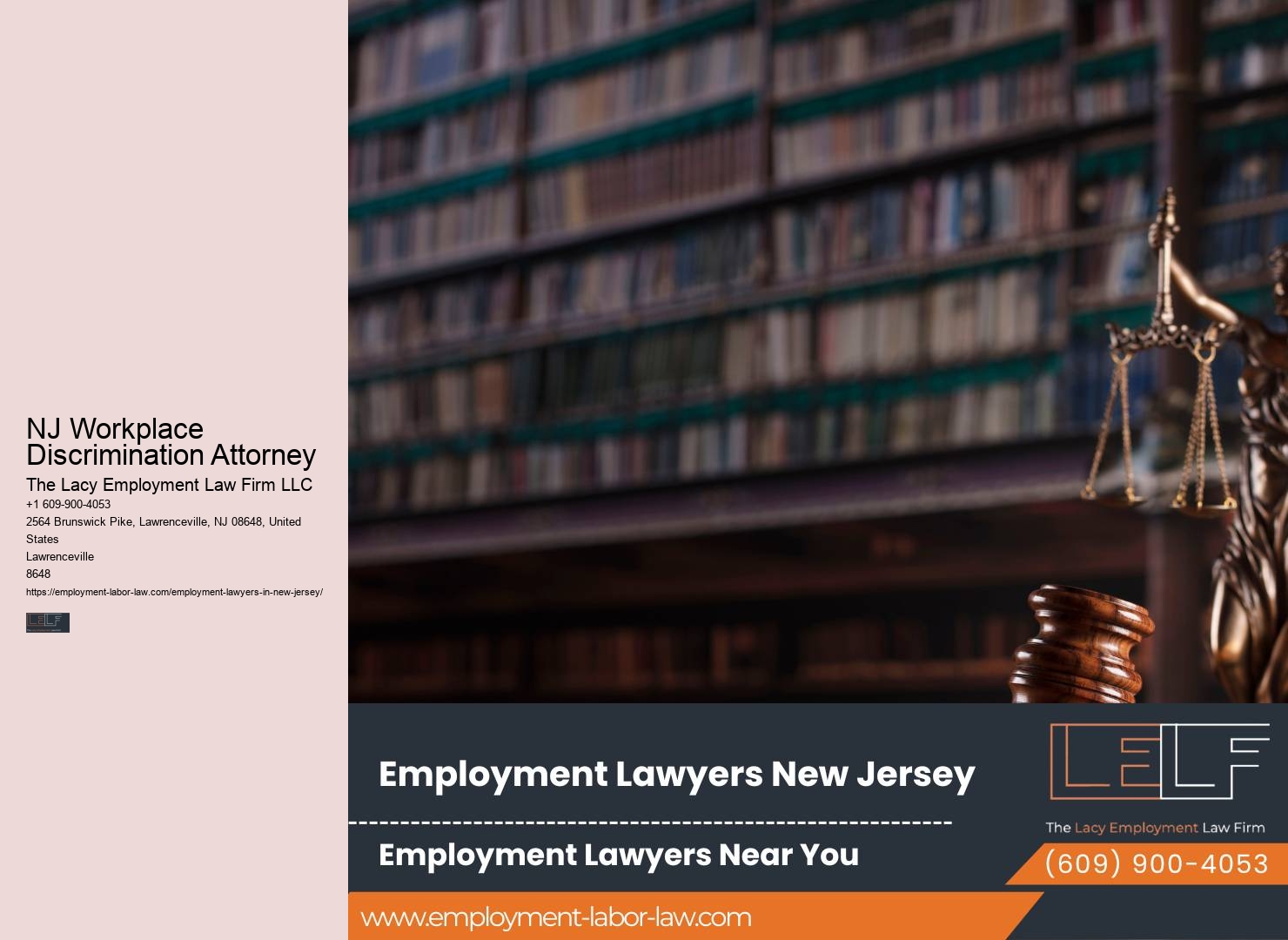 NJ Workplace Discrimination Attorney Employee Benefits Lawyer