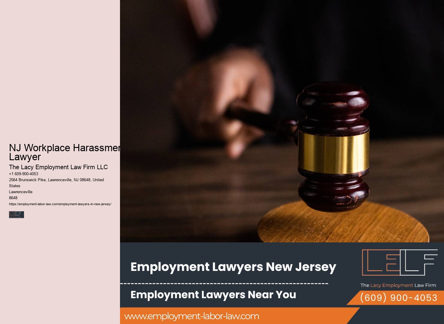 NJ Workplace Harassment Lawyer Employment Attorney