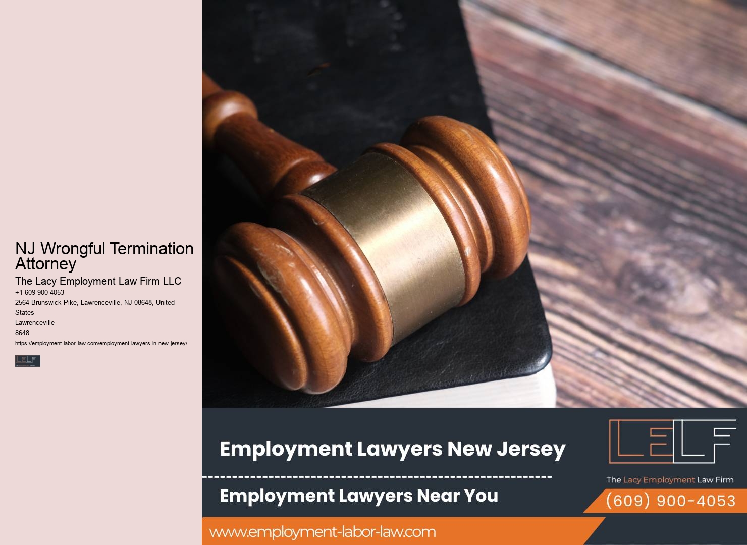 NJ Wrongful Termination Attorney Workplace Dispute Lawyer