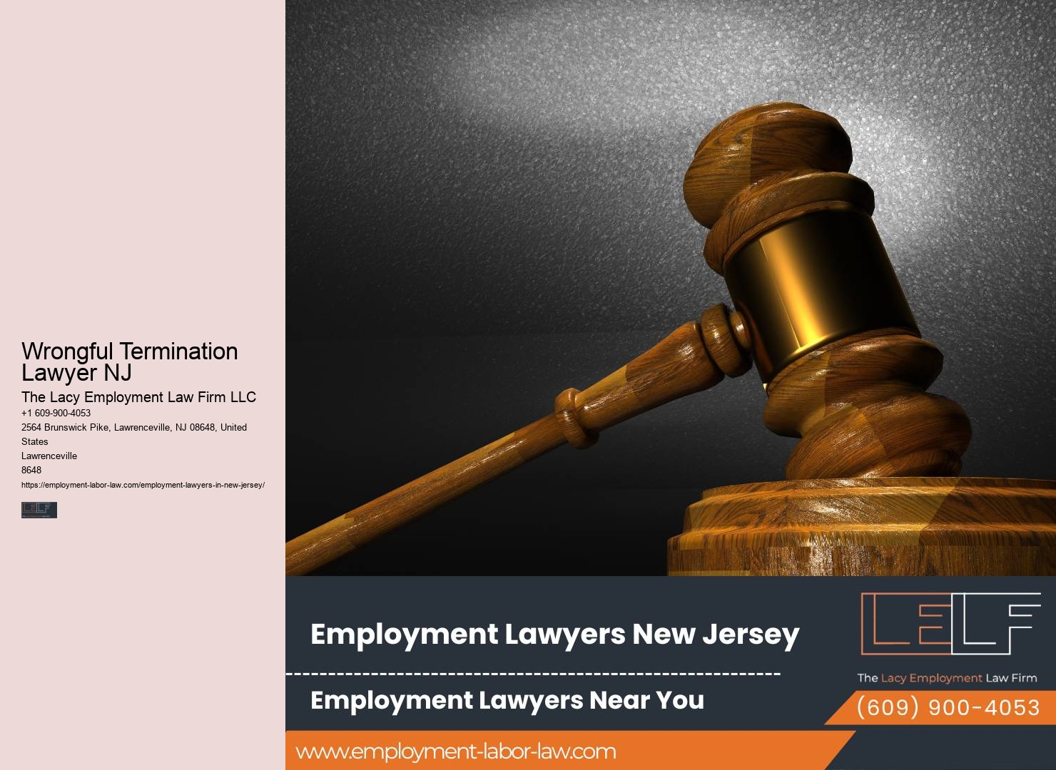 Wrongful Termination Lawyer NJ Employment Discrimination Lawyer