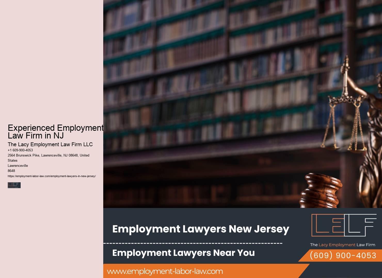 NJ Employment Lawyers for Workplace Injury Claims